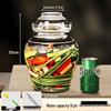 JINGRX Glass Kimchi & Pickle Jar with Accessories