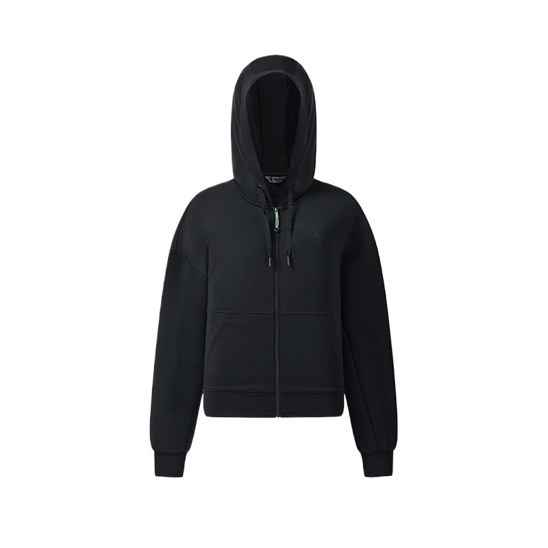 

Fila Серия Гольф Куртка с капюшоном Однотонная Приятная к коже Свободная Удобная Женские куртки A11W545503FNV M