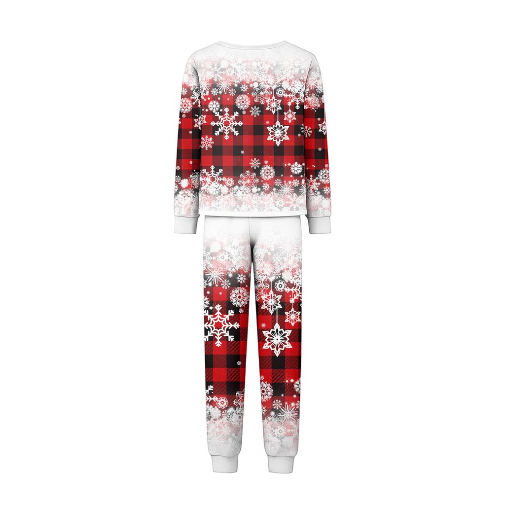 Christmas Family Matching Pajama Set with Holiday Print for Parents and Kids