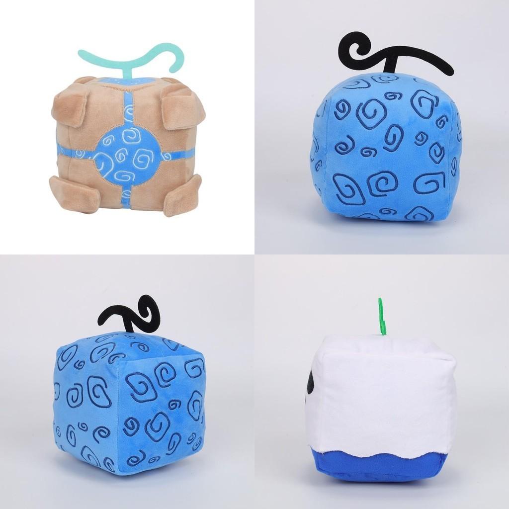 Blox Fruits Plush Toy In Purple Leopard Print Box Soft And Fuzzy Stuffed Animal For Kids 15cm Height