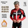 Mens Winter Thermal Cycling Jersey Bib Pants Set With Padded Seat Road Bike Riding