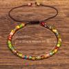 Bohemian Style Natural Stone Bracelet-multicolor Gemstone Beads and Elastic Streaming Jewelry, All-season Color Beaded Design
