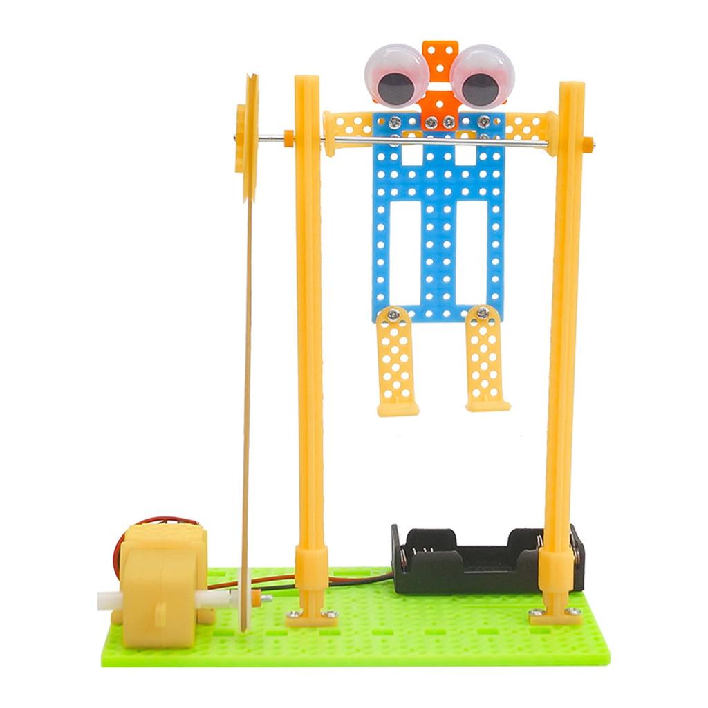 DIY Electric Horizontal Bar Robot Kids Science Discovery Toys Education Physics Experiment Kit School Project Art Craft Toy