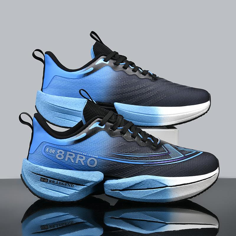 

Friction sound real explosion soft sole couple racing running shoes men and women shock absorption rebound student casual carbon board sports shoes 36