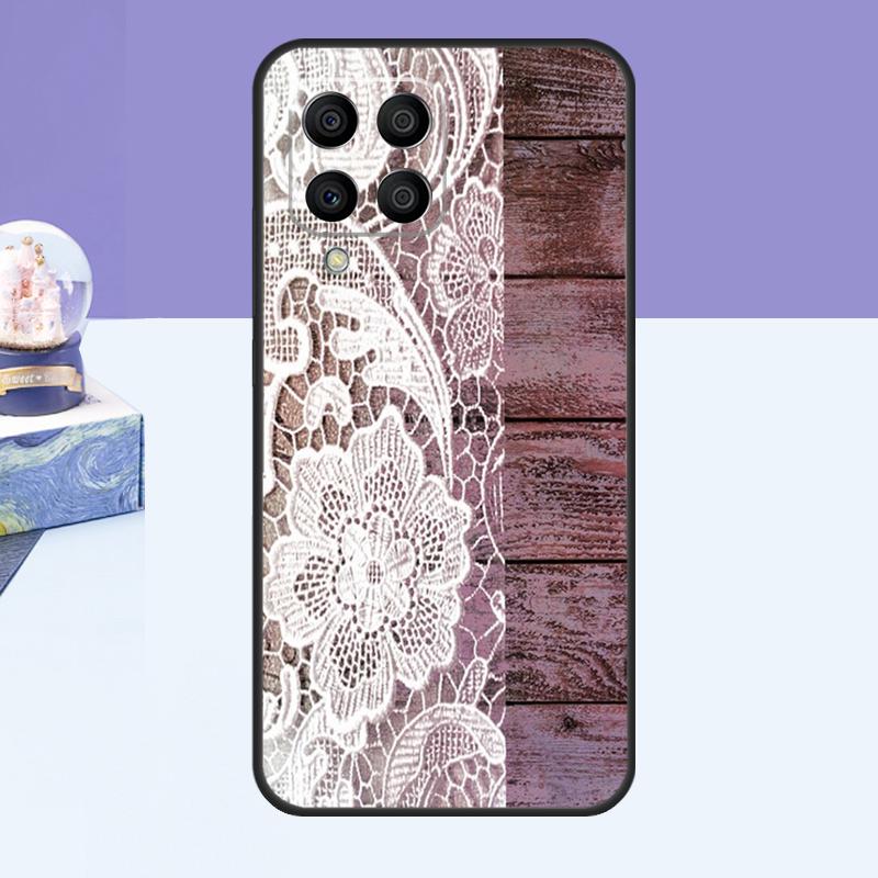 

Western Rustic Barn Wood Lace Case For Samsung Galaxy M52 M32 M12 M21 M15 M55 M56 M36 M16 M06 M13 M33 M53 M14 M34 M54 M31 Samsung M12