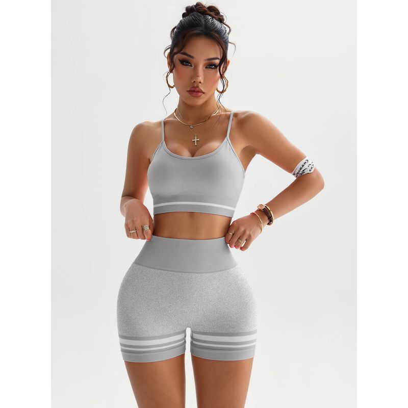 2025 New Yoga Wear Women's Fancy Pilates Training Workout Clothes Sports Running Belt Chest Pad Vest Shorts