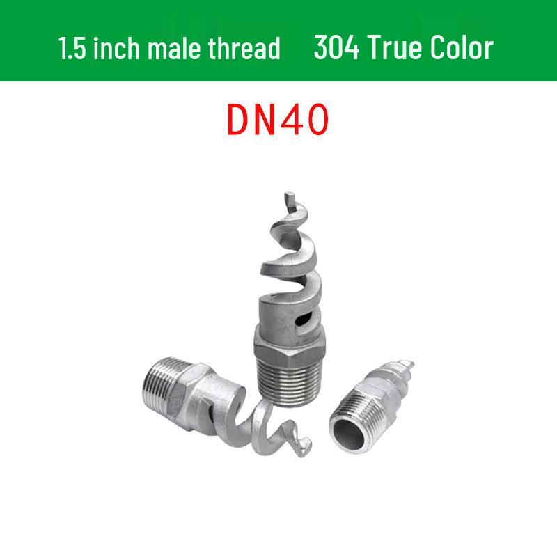 Stainless Steel Anti-Clog Spiral Spray Nozzle for Cooling Tower & Fire Protection