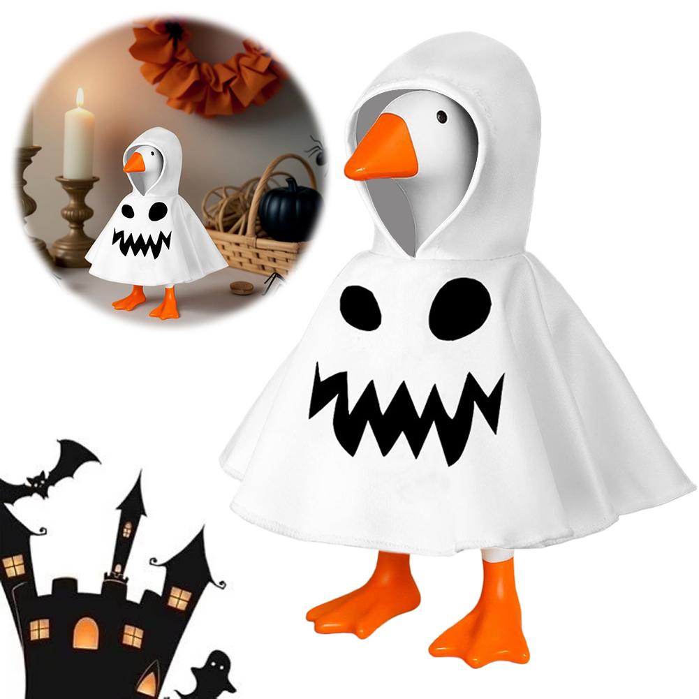 Hallowmas Desk Goose Hoodie For 7Inch Goose Statue Outfit Miniature Hoodie Clothes For Desktop Goose Table Decor