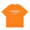 REPRESENT הדפסת אותיות מותג אופנה אמריקאי רחובות גבוהים טי שירט קז'ואל קצרת שרוולים כותנה טהורה לגברים ונשים
