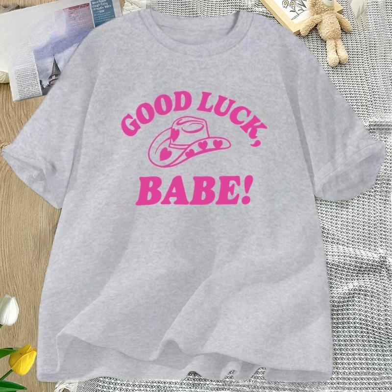 Good Luck Babe Pride T Shirt Midwestern Princess Lesbian Pride Tshirt WOMEN Cotton Short Sleeve Tshirts WOMENs Oversized