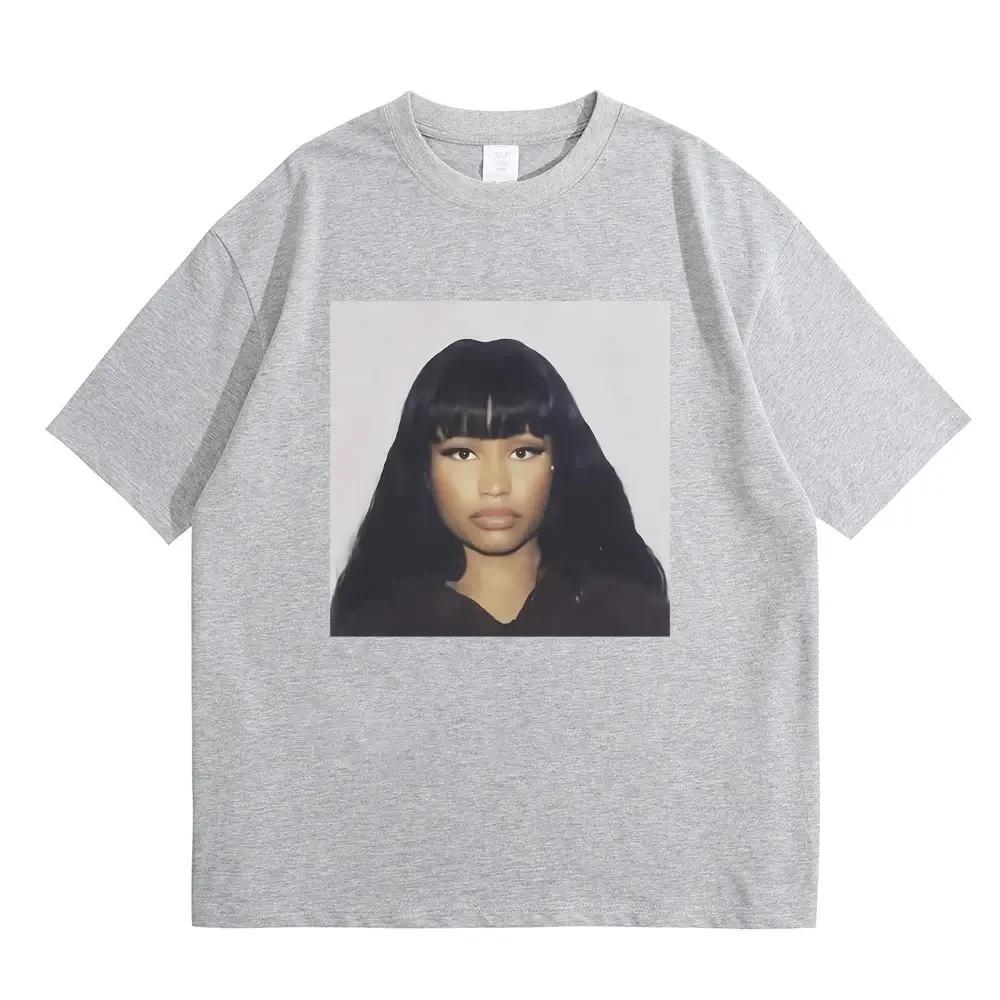 Rapper Nicki Minaj Graphic Print T Shirts Men Women Hip Hop Fashion Casual Tshirts Unisex Vintage Tees Male Streetwear Tops