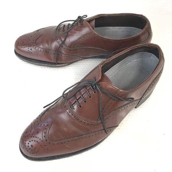 

80s-90s Dexter Goodyear Full Brogue Wingtip Shoes 7M 25cm Brown(USED)