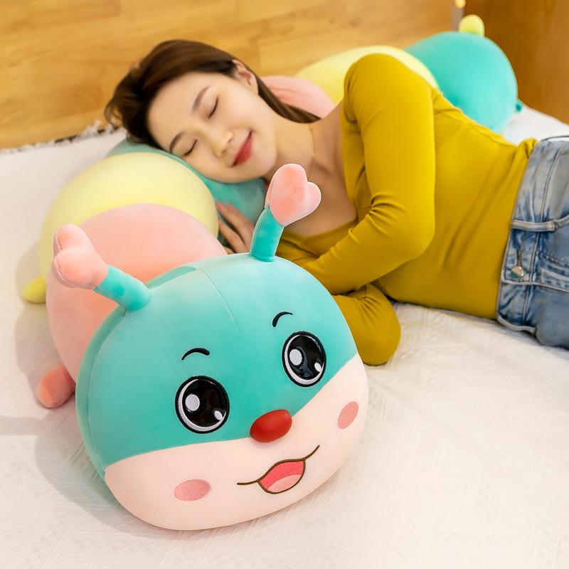 Creative Soft Caterpillar Plush Toys for Girls with Long Strips and Legs Pillows Birthday Gift for Women