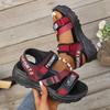 Fashion 2025 Summer New Women's Sports Sandals Multifunctional 6CM Thick Bottom Trend Sandals Fashion Comfortable Beach Women's Shoes