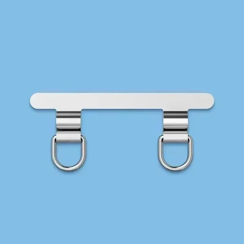 Xiaomi Cordón para Teléfono Móvil de Acero Inoxidable Junta Clips para Colgar Cordón de Metal Ultra Fino Parche de Correa para Teléfono Móvil Clip de Tarjeta de Reemplazo