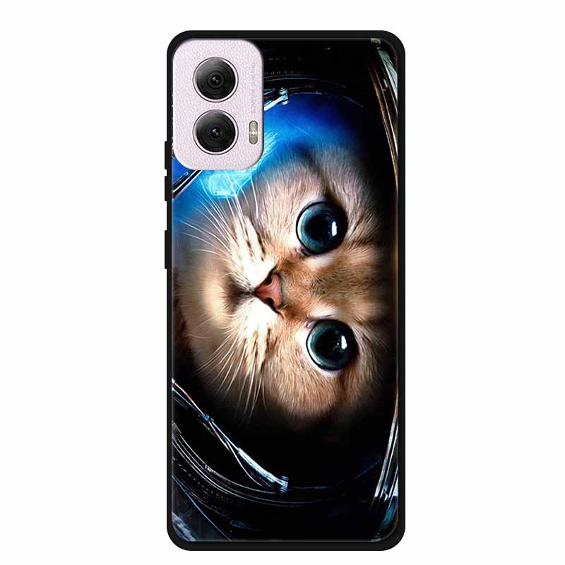 For Moto G Power 2024 Case TPU Animals Soft Silicone Phone Cases For Motorola G Power 2024 5G Wolf Protector Original Back Cover