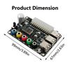 24Pin ATX Power Supply Breakout Board Power Module Adapter Connector Adjustable Voltage Knob 6 Port USB 2.0 Supports QC2.0 QC3.0