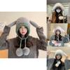 Cute Kids Knitted Bunny Ears Beanie With Warmth And Wind Protection