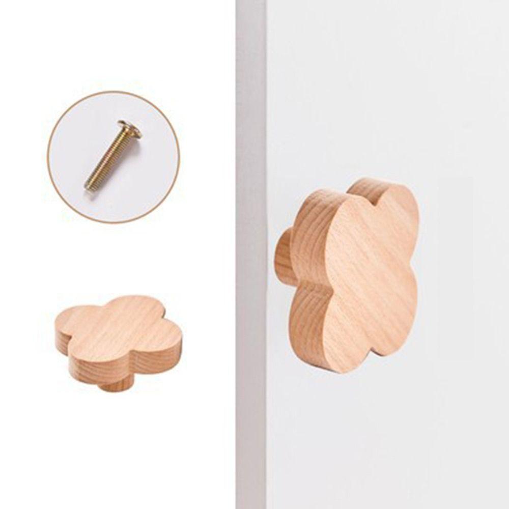 Nordische Holz-Türgriffe Sterne Schrankknauf Raumdeko Schrank-Schrankgriffe Haushalt