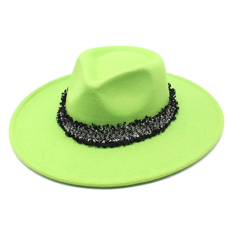 Style Wool Felt Hat With Large Brim For Men Women Winter Autumn Casual Outdoor Wear