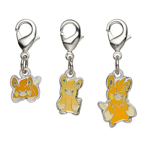 [Pokemon] Pokemon Center National Pokedex Metal Charm #921 Pawmi, #922 Pawmo, #923 Pawmot