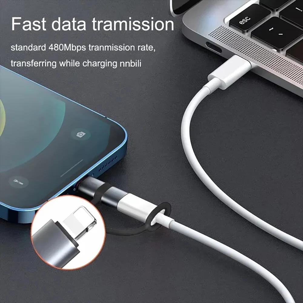 PD30W Dla IOS Żeński Na USB C Męski Konwerter Typ C Na Adapter iPhone Szybkie Ładowanie Adaptador Dla iPhone 15 14 13 Pro Max iPad