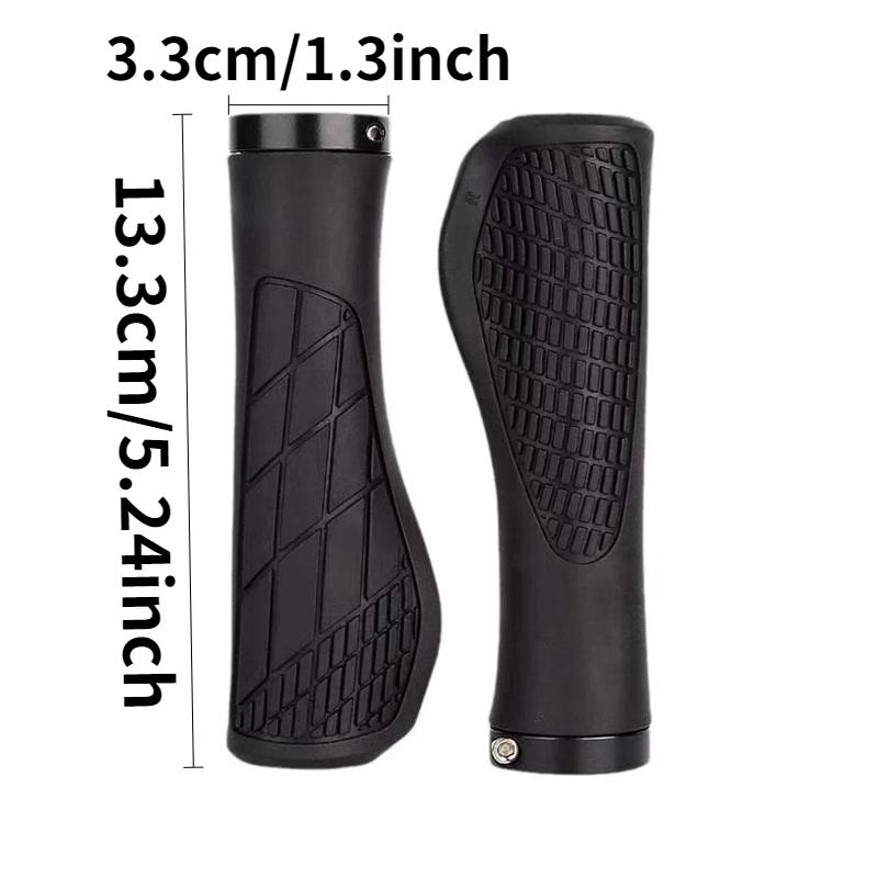 1 pair MTB Bicycle Grips Shockproof Bike Handlebar Cover Anti-Slip Lockable Grips Ergonomic Cycling Rubber Ball Handle Grips