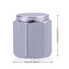 8 Pcs/Pack Tire Valve Caps Silver Premium Metal Rubber Seal Tire Valve Stem Caps Dust Proof Covers Stem Caps1