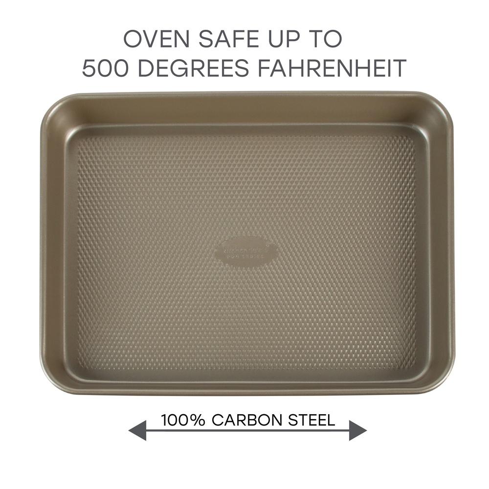 Pro Series Non-Stick Baking Pan with Diamond Base Carbon Steel Durable Kitchen Bakeware Sheet Cakes Cookies Roasting Vegetables