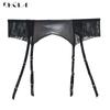 DKGEA Women Sexy Lingerie Plus Size Leather Garters Waist Belt For Stocking