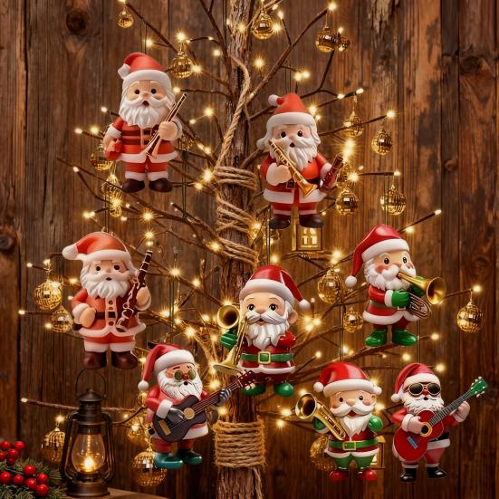 Weihnachtsmann Weihnachtsanhänger 2D Flacher Acryl-Hängeanhänger für Weihnachten