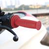 2 Stück 22mm TPU Motorrad Fahrrad Lenker Handgriffe Zubehör(rot)
