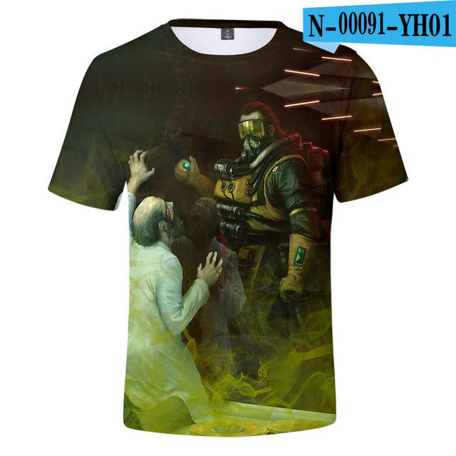 Kids T Shirt 3d Apex Legends Clothing Children Boys Girls Short Sleeve Tshirt Outerwear T -Shirt Children Clothe Tee 