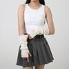 Fashion Y2K Long Wrist Gloves Stars Thicken Arm Warmers Soft Solid Color Half Finger Gloves Women