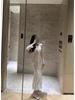 2026 French 3D Floral Ribbon Long Sleeve Lace Slimming Fishtail Formal Dress for Women