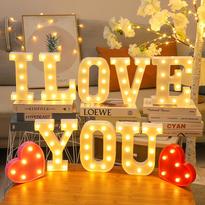LED Happy Birthday Luminous Letters - Romantic Scene Decoration Lights