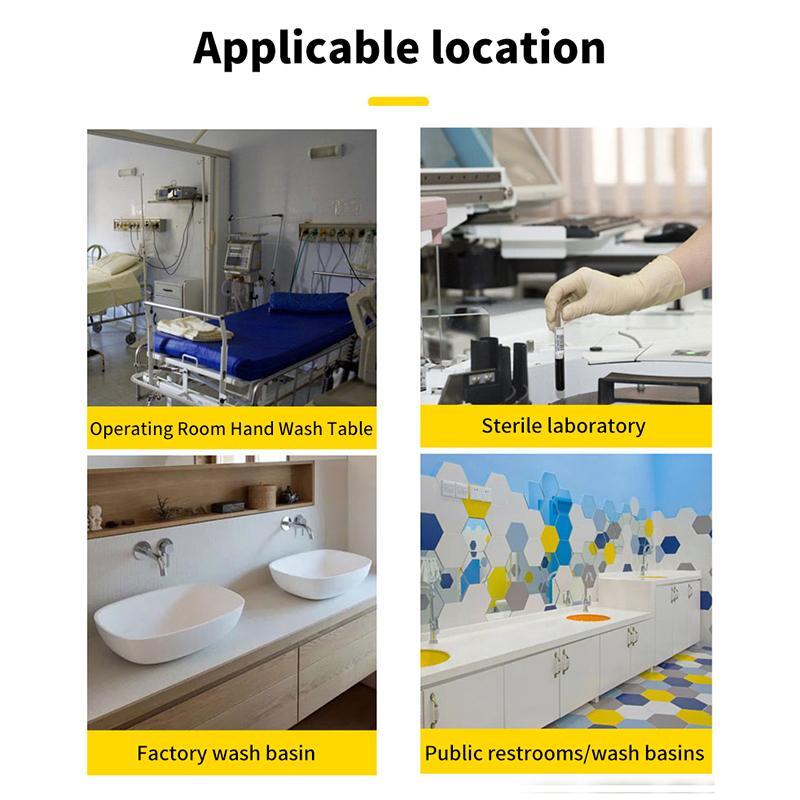 1 Stück Kupfer Wasserhahn Becken Bodenmontage Einzelnes Fußpedal Krankenhaus Medizinisches Labor Fußschalter Wasserhahn Küche Badezimmer Waschbecken