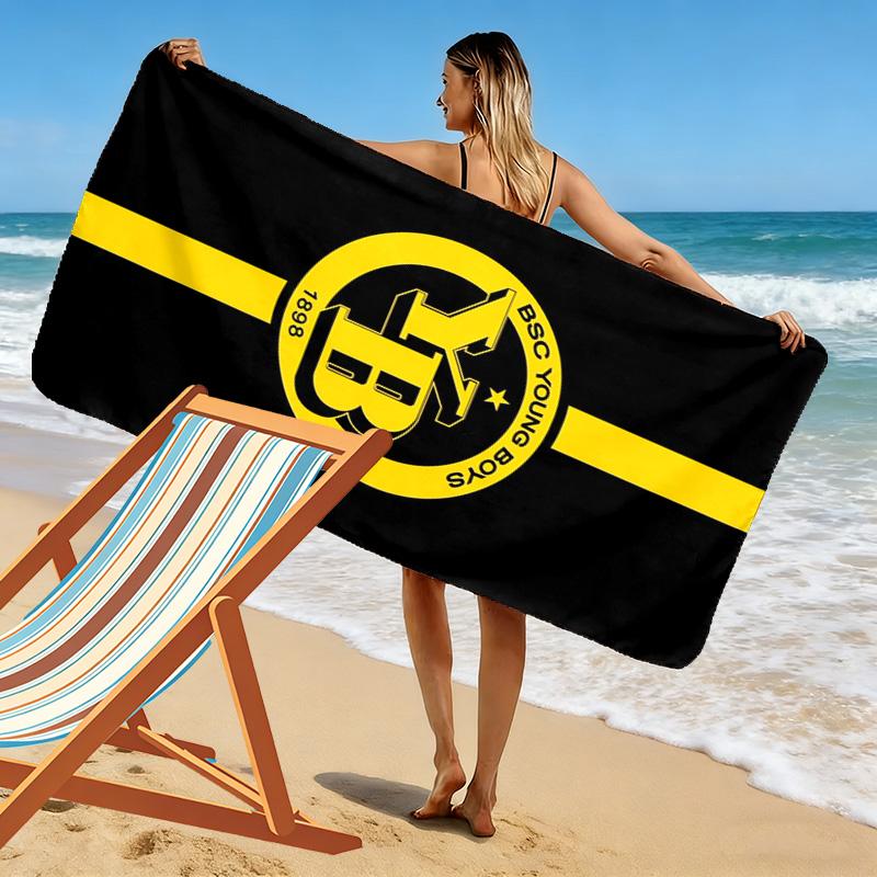 BSC Young Boys Print Beach Towel, Large Soft Quick Dry Towel for Beach Camping Swimming
