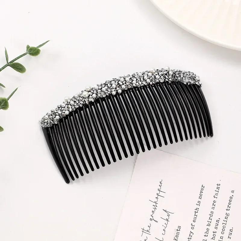 Rhinestones Hair Combs Crystal Bridal Hair Clips Hair Ornaments Handmade Fashion Jewelry Wedding Elegant Korean Accessories