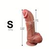 Thick Realistic Dildo in 3 Sizes, Soft Liquid Silicone Penis with Lifelike Veins, Strong Suction Cup Adult Toy for Women, Men & Couples Intimate Play