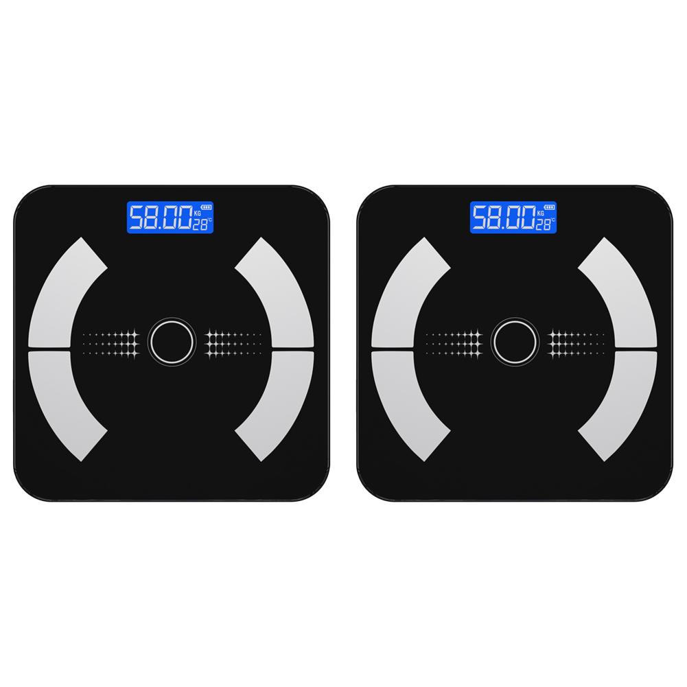 

Весы Bluetooth-совместимые смарт-весы с приложением для смартфона (черный)