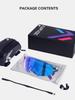 KAPVOE Sports Sunglasses for Men and TR90 Field of UV400 Adjustable Nose Integrated Mirror for and Running Women, Ultra-Lightweight Frame, Ultra-Wide