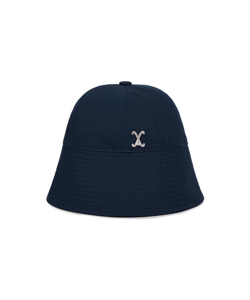 Bajal Va Curved Studded Round Drop Bucket Hat Navy