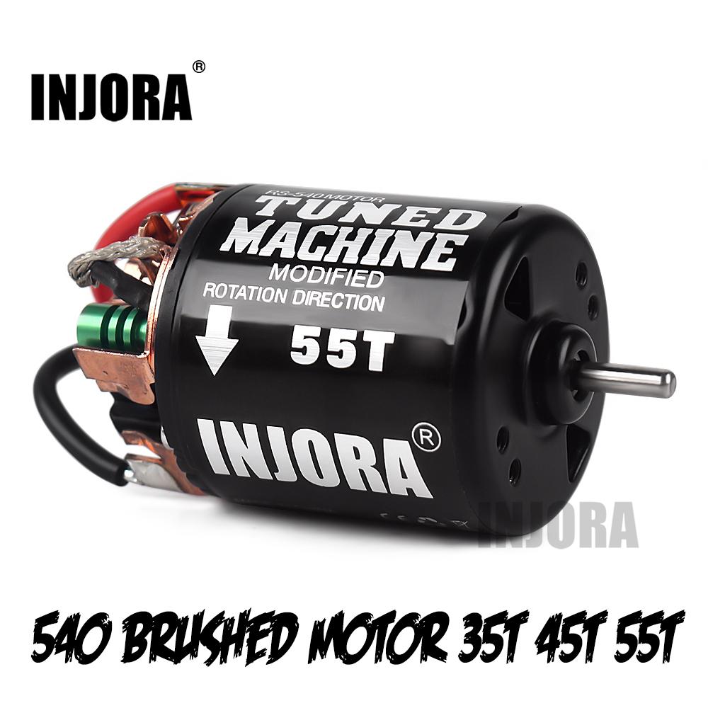 INJORA 540 Brushed Motor Waterproof 13T 21T 35T 45T 55T 80T for 1:10 RC Car Crawler Axial SCX10 AXI03007 90046 Redcat Gen8
