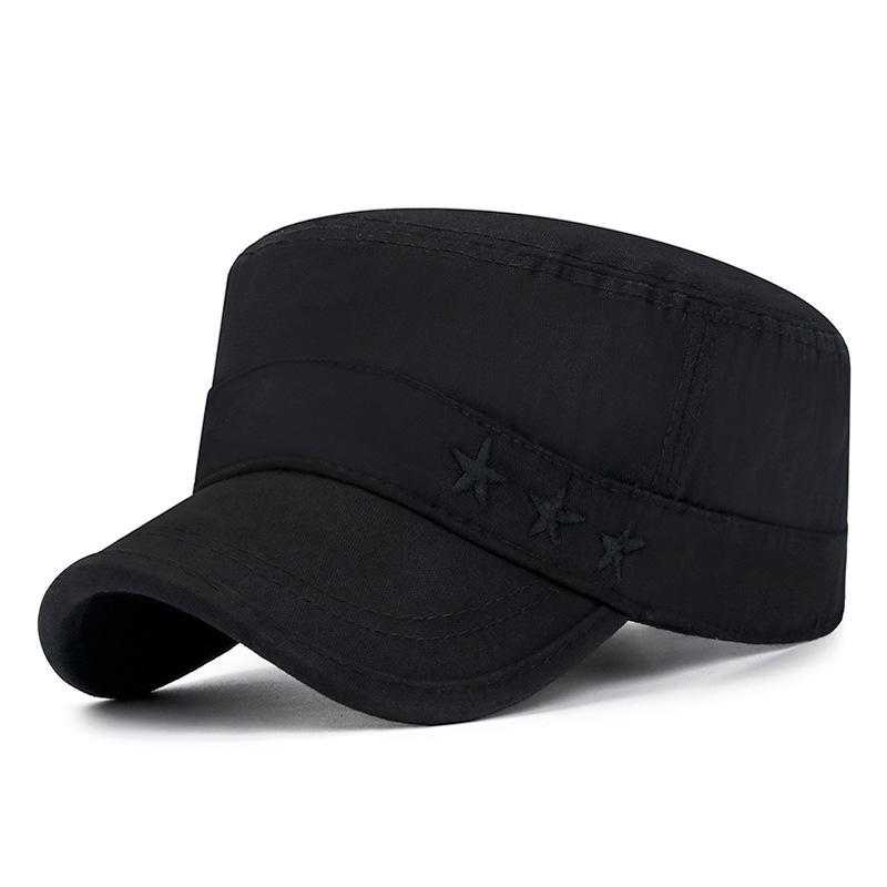 Bavlněné vojenské kšiltovky pro muže Klobouk jaro podzim výšivka Outdoor Flat Cap Trucker Snapback Baseball Cap Visors Klobouk Four Seasons