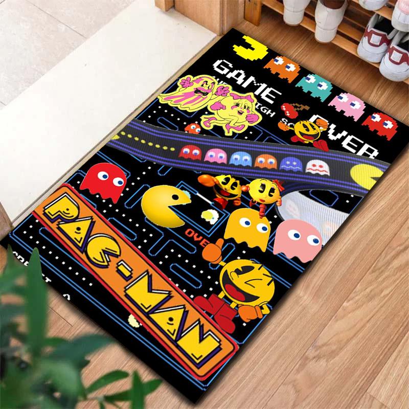 Pac-Man Carpet Rug for Living Room Bedroom Home Sofa Decoration,Kids play Non-slip Floor Mat