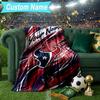 Custom Name Blanket Texans basketball Blanket Bedding Blanket for Travel, Camping, Living Rooms, Offices, Sofas, Fan Christmas gift