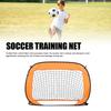 Soccer Net Oxford Cloth Polyester Portable Foldable Soccer Goal with Stainless Steel Ground Pegs Strong Rods for Kids Orange