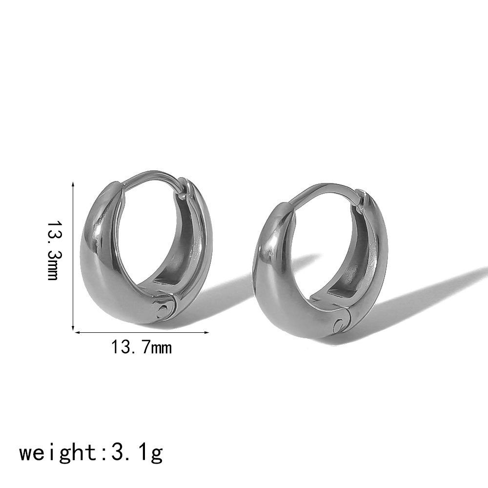New Fashion Heavy Gold Earrings Generous Exquisite Ear Buckles Personality Trend Versatile Fashion Accessories