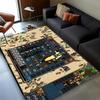 HD Treasure Chest Heroes of Might and Magic Map 27 Style HOMM3 Carpet Rug for Living Room Bedroom Home Sofa,Non-slip Floor Mat
